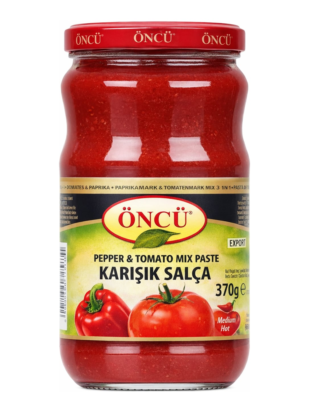 Öncü Karışık Salça 370g – Paprika & Tomatenmark Mix Paste Medium Hot