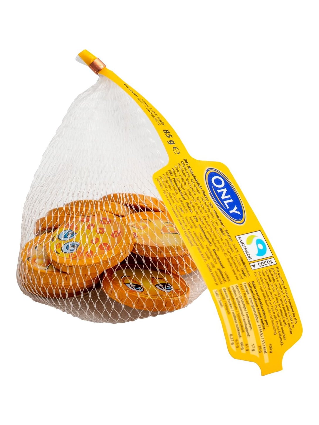 Only Emoji Milchschokolade 85g – Schokoladentaler mit Emoji-Motiven
