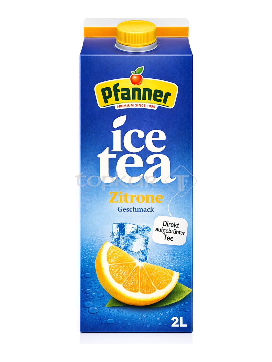 Pfanner Eistee Zitrone 2 L – Ice Tea Lemon Schwarzteegetränk