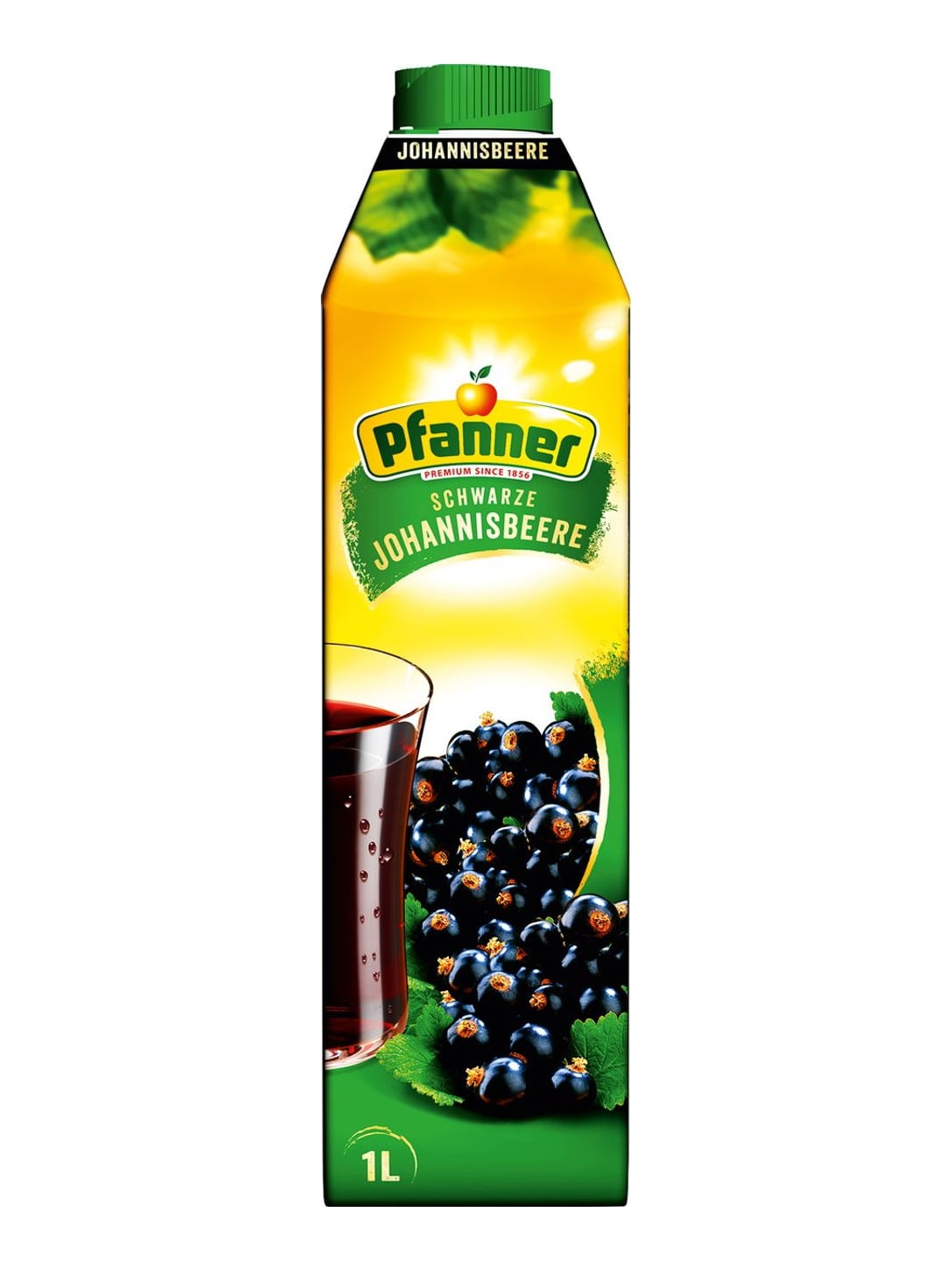 Pfanner Schwarzer Johannisbeernektar 1 l – Cassis Fruchtnektar 25 %