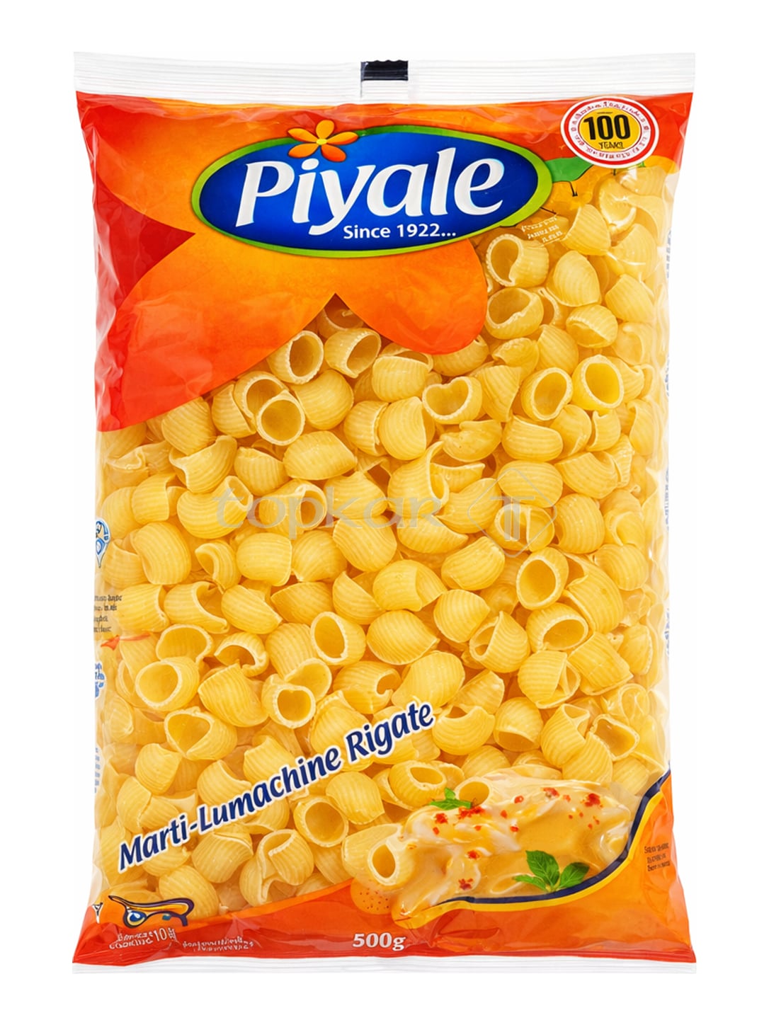 Piyale Muschelnudeln 500g – Mantı Lumachine Rigate Hartweizen Pasta