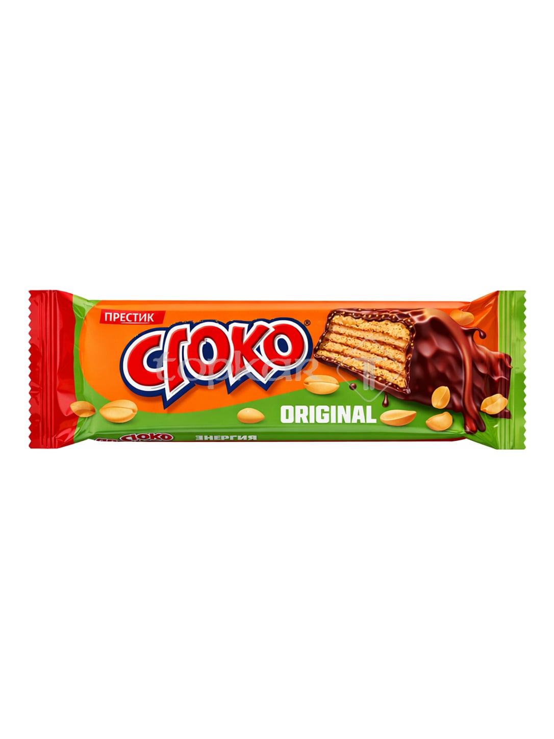 Prestige Cioko Waffelriegel 35g – Spoko Waffel mit Erdnüssen