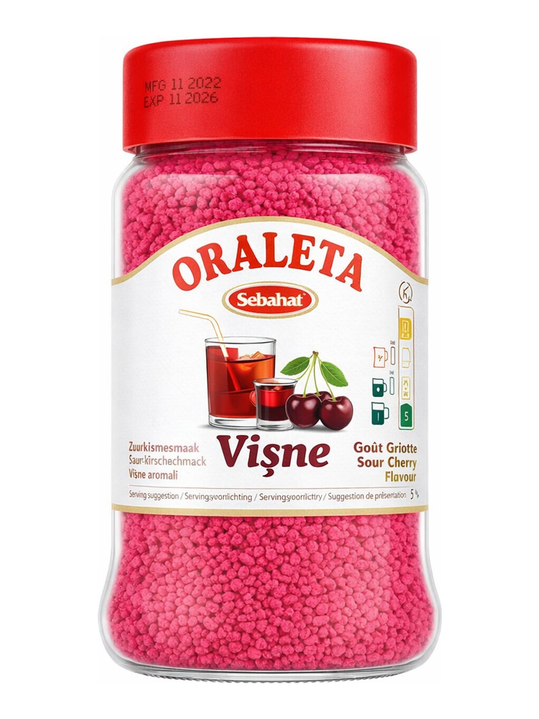 Sebahat Oraleta Vişne 220g – Sauerkirsch Instantgetränk Granulat