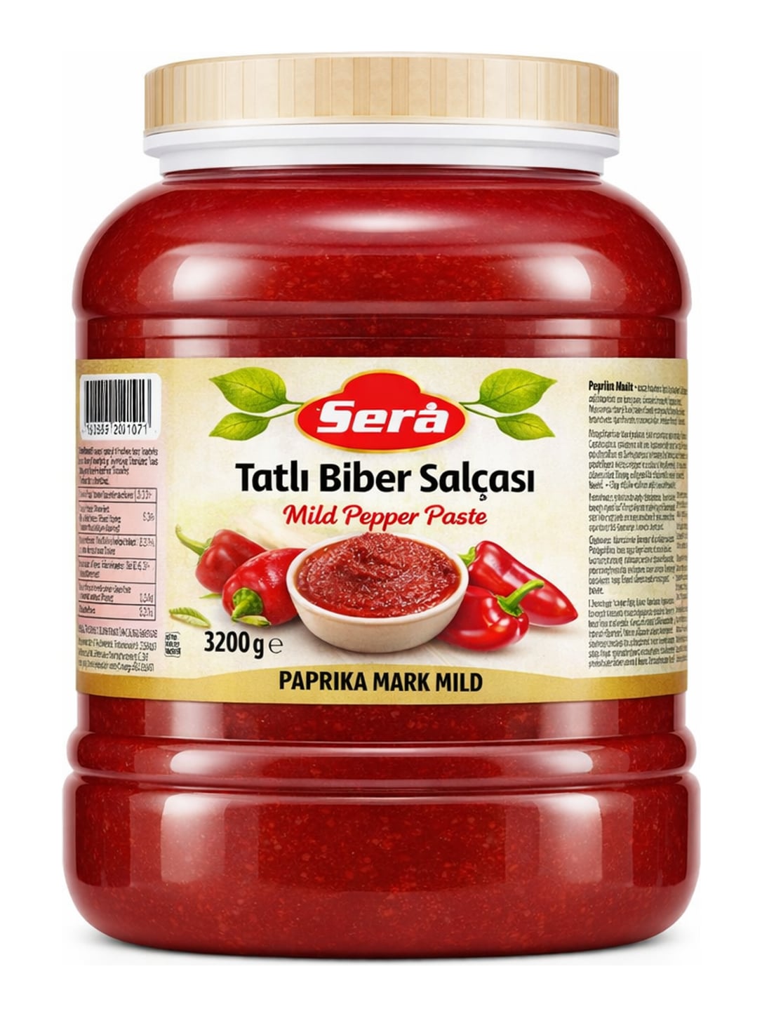 Sera Tatlı Biber Salçası 3200g – milde Paprikapaste Paprikamark