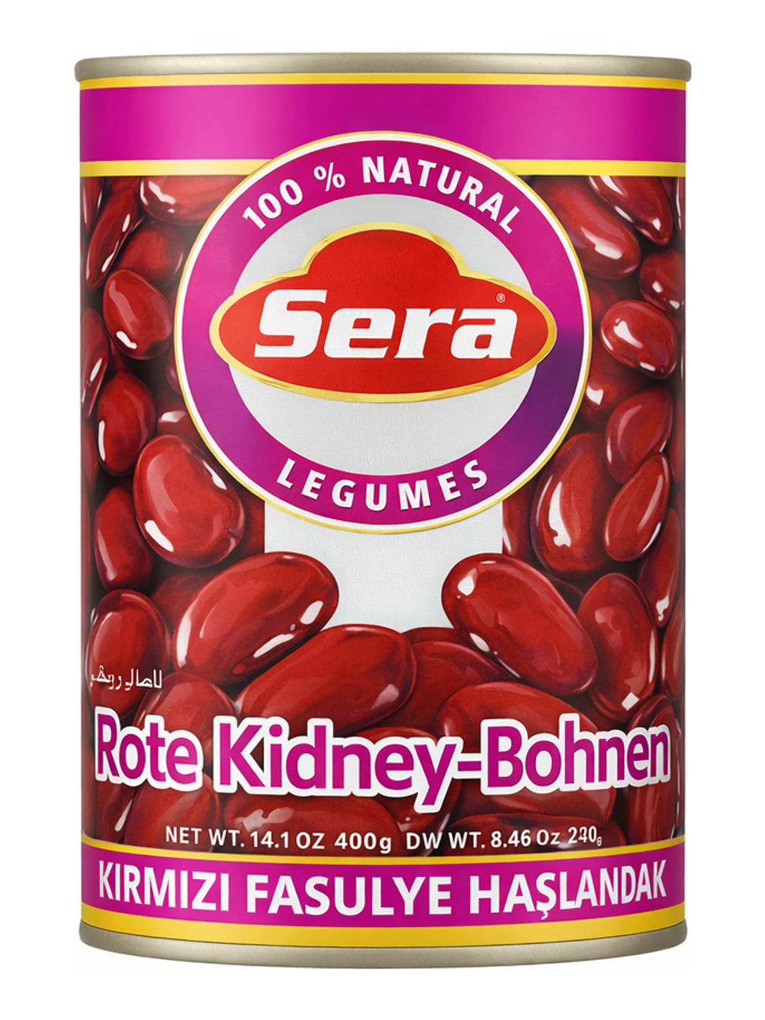 Sera Rote Kidney Bohnen 400g – Kırmızı Fasulye Haşlama Konserve