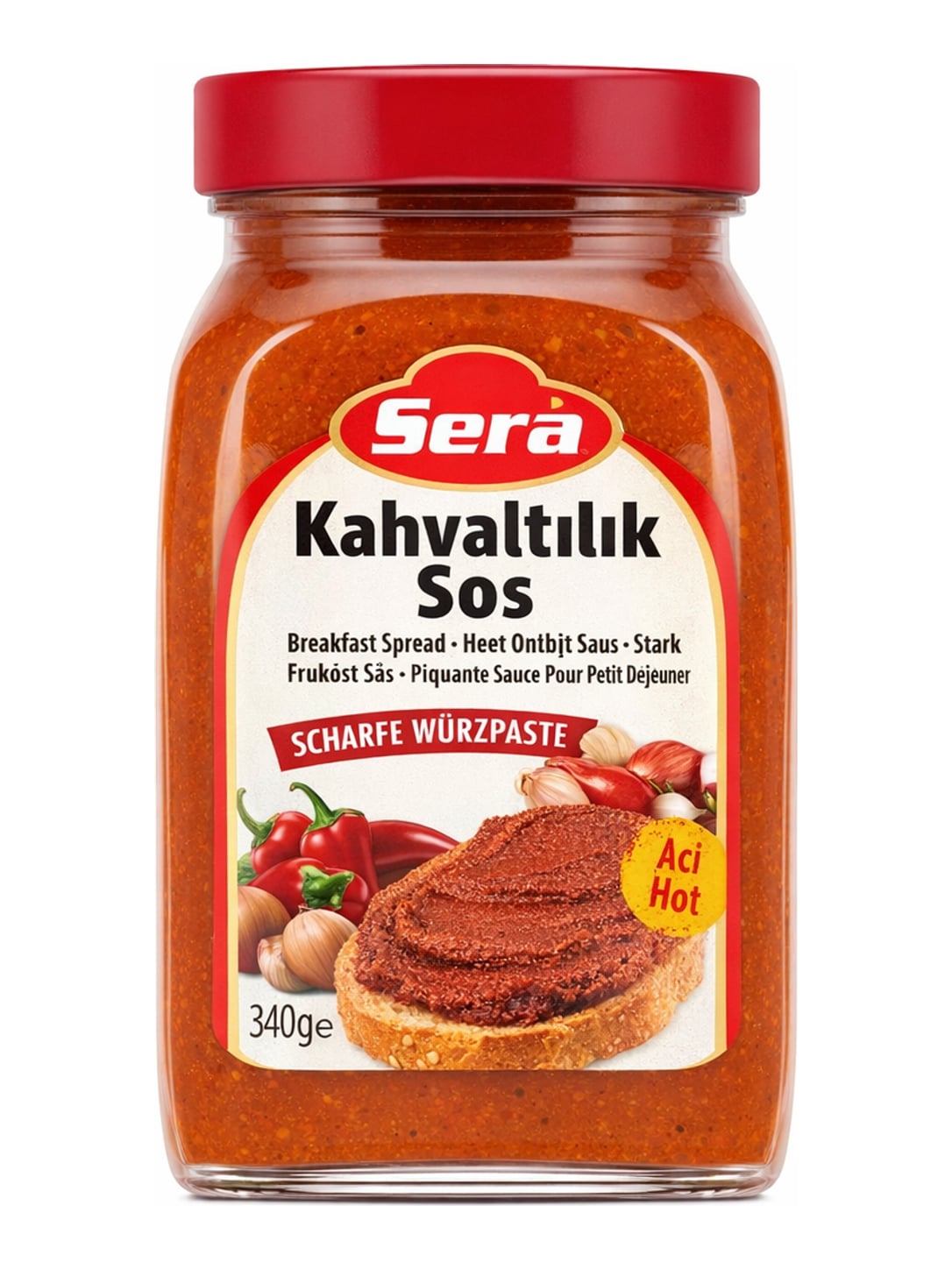 Sera Acuka 340g – Scharfe türkische Würzpaste Kahvaltılık Sos mit Walnüssen und Haselnüssen