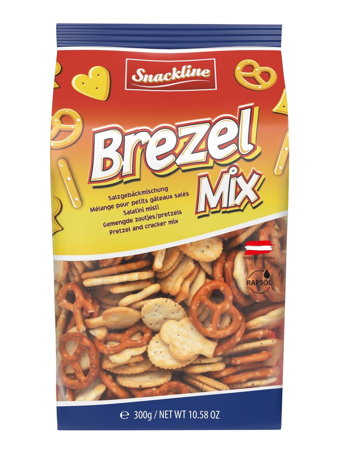 Snackline Brezel Mix 300g – knuspriges Salzgebäck Mischung