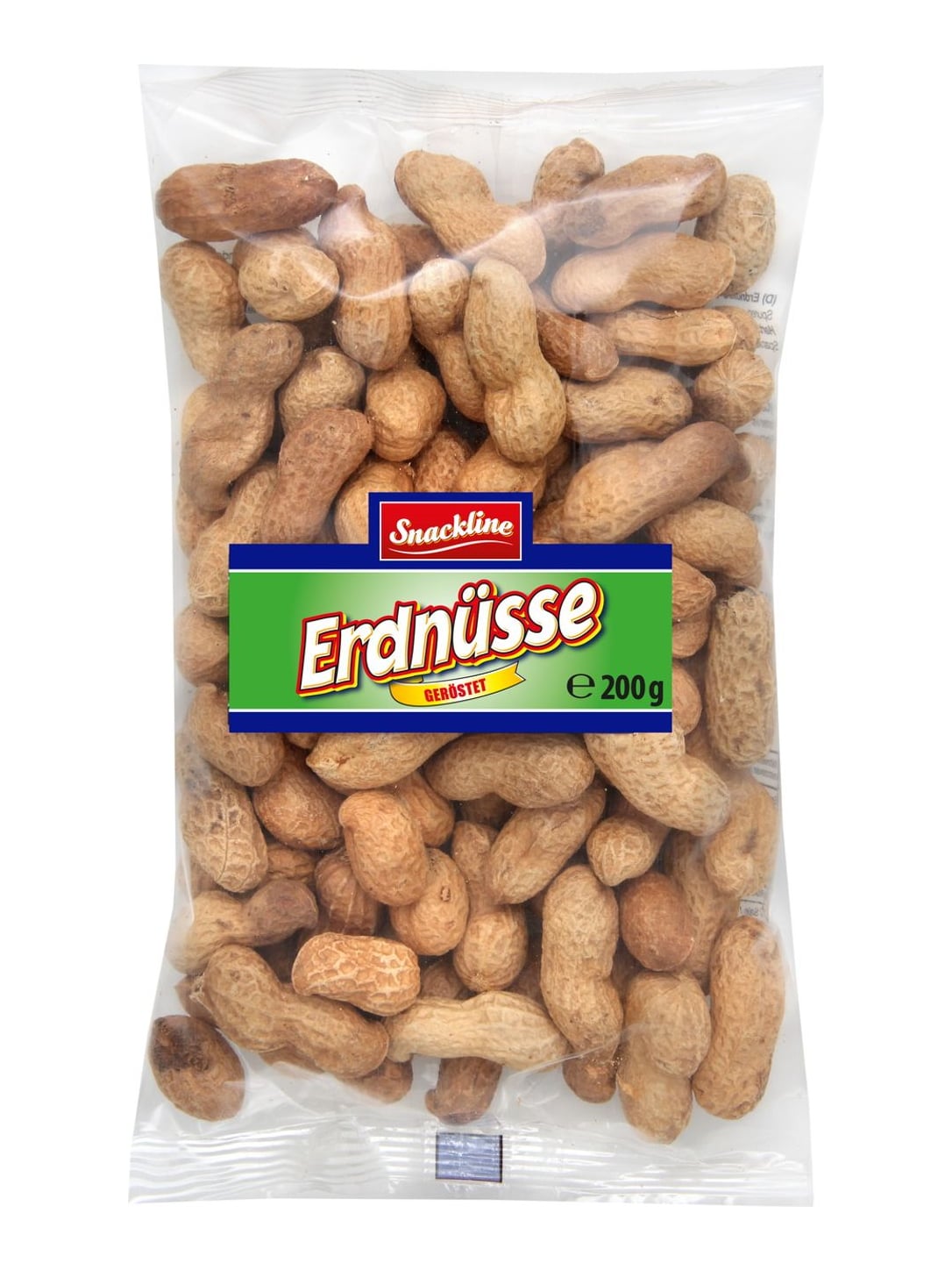 Snackline Erdnüsse in der Schale 200g – geröstete Erdnüsse zum Knabbern