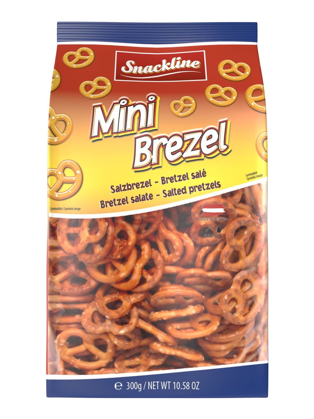 Snackline Mini Brezeln 300g – Salzbrezeln Laugengebäck