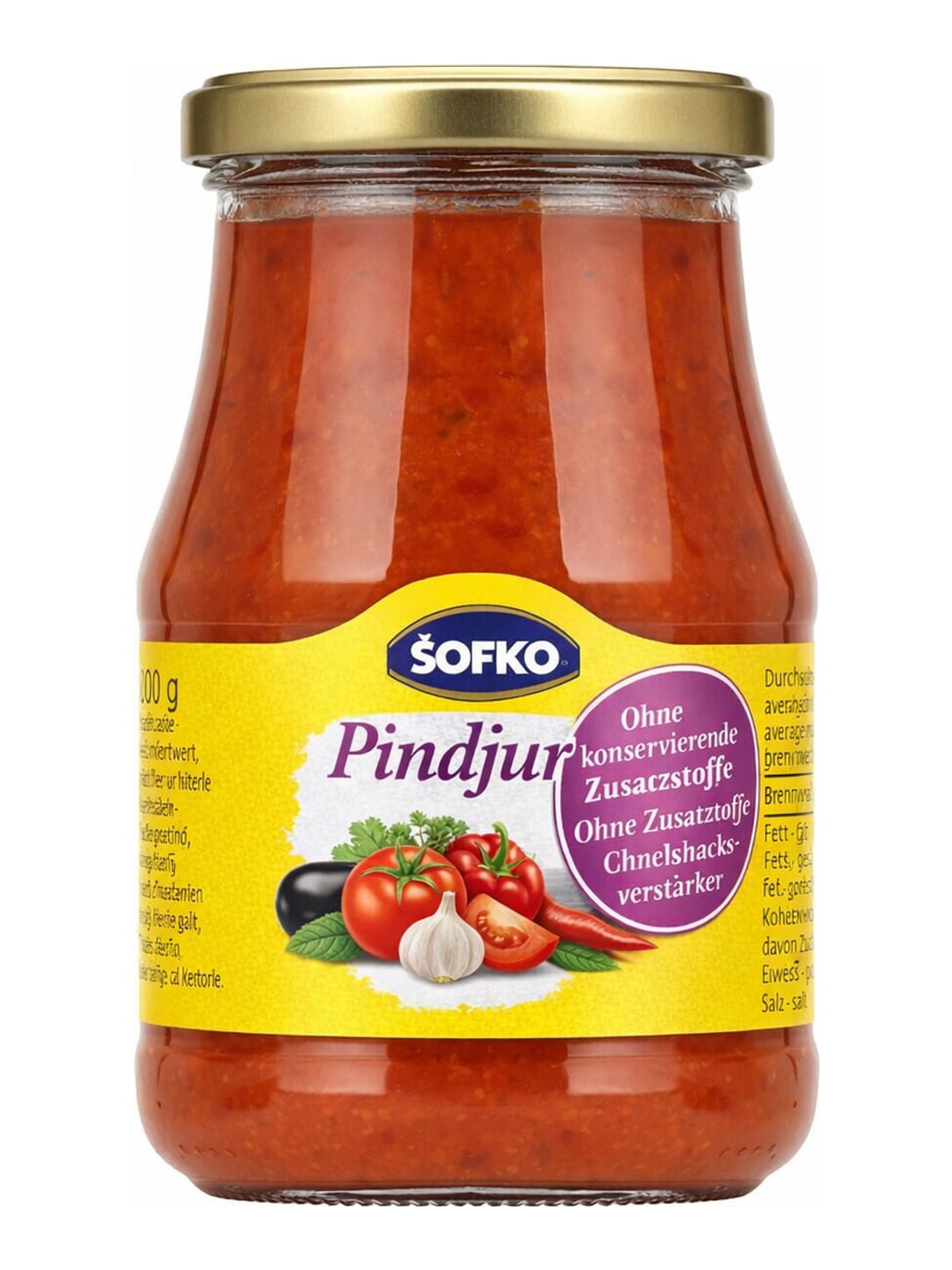 Šofko Pindjur 340g – Pikante Paprika-Gemüsezubereitung Balkan Relish