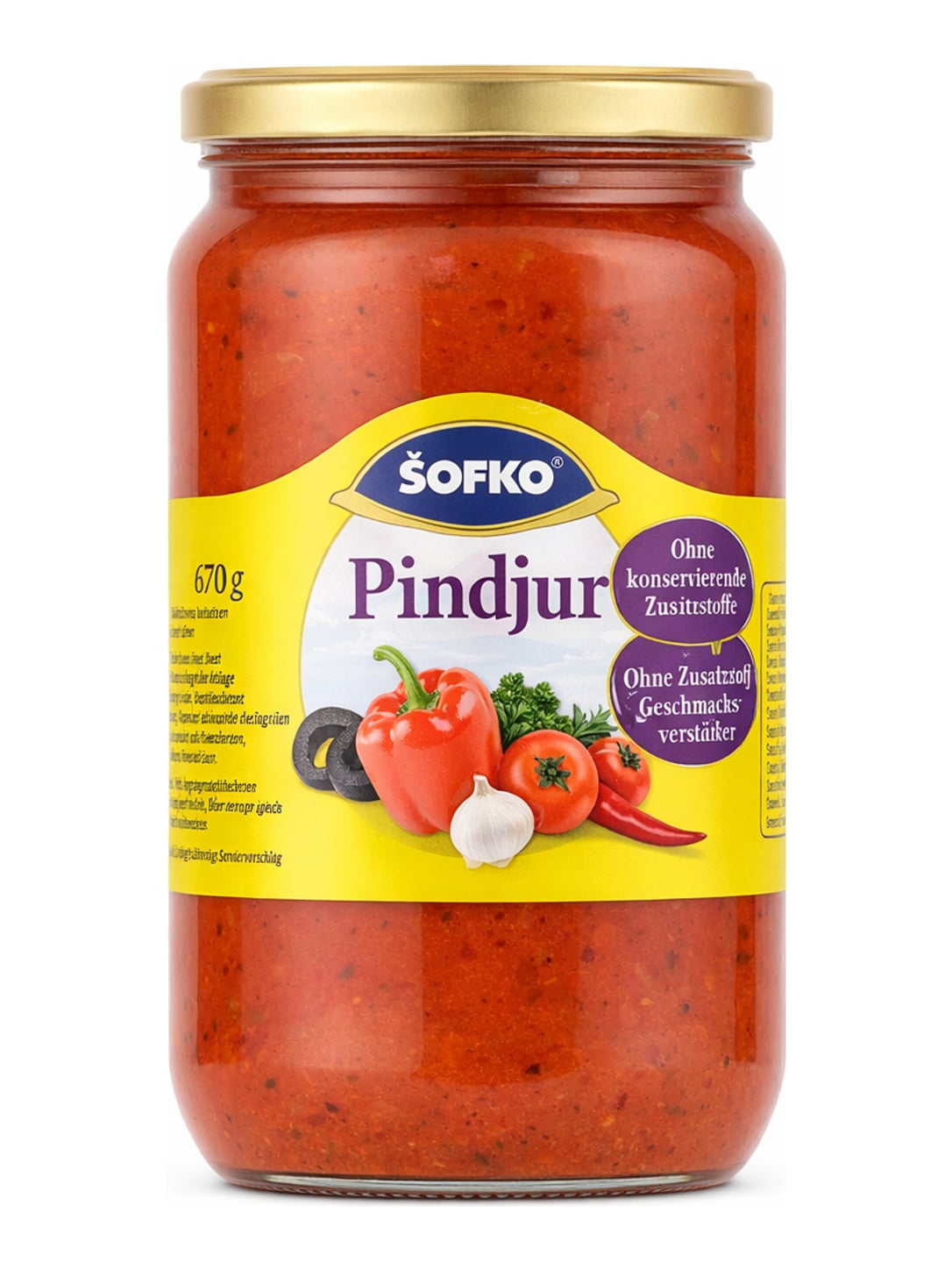 Šofko Pindjur 670g – Pikante Paprika-Gemüsezubereitung Ajvar Relish Balkan