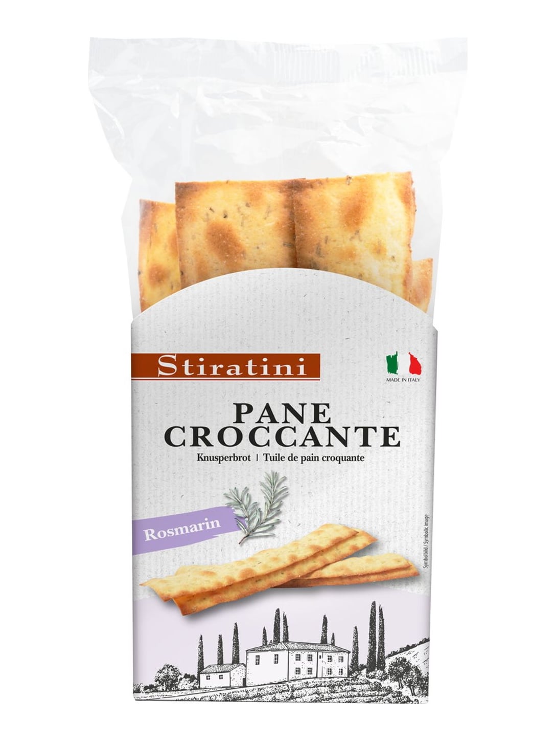 Stiratini Knusperbrot Rosmarin 140g – Pane Croccante italienische Cracker