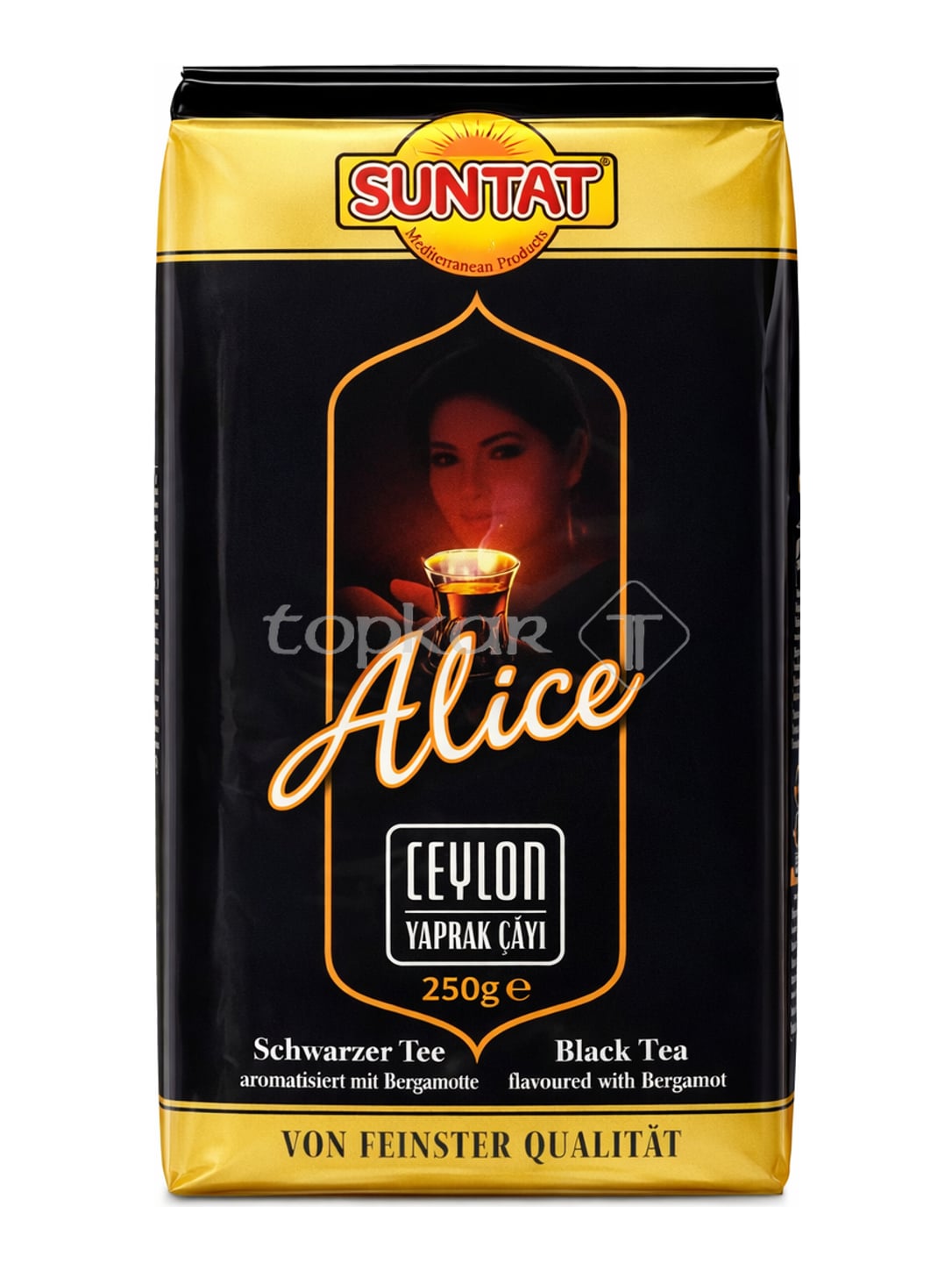 Suntat Ceylon Schwarzer Tee 250g – Alice Yaprak Çayı Bergamotte