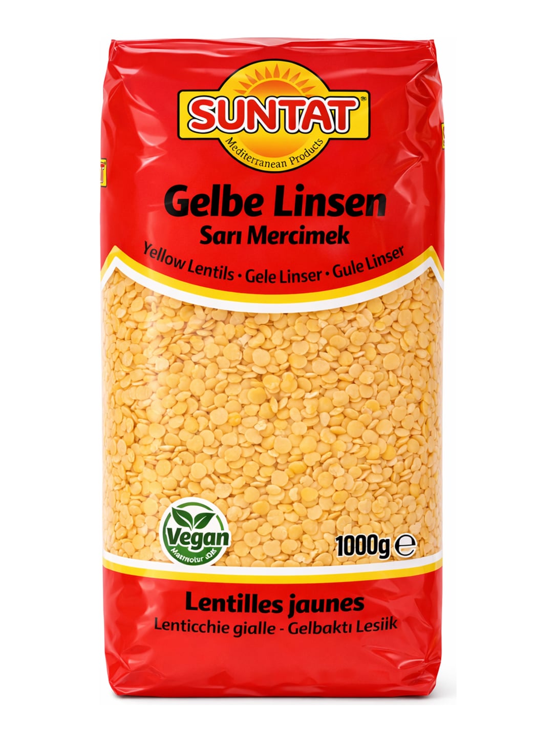 Suntat Gelbe Linsen 1000g – Sarı Mercimek türkische gelbe Linsen