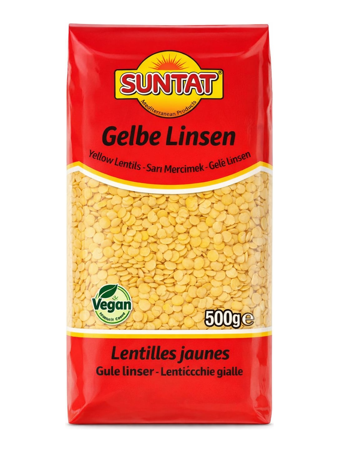 Suntat Gelbe Linsen 500g – Sarı Mercimek Yellow Lentils