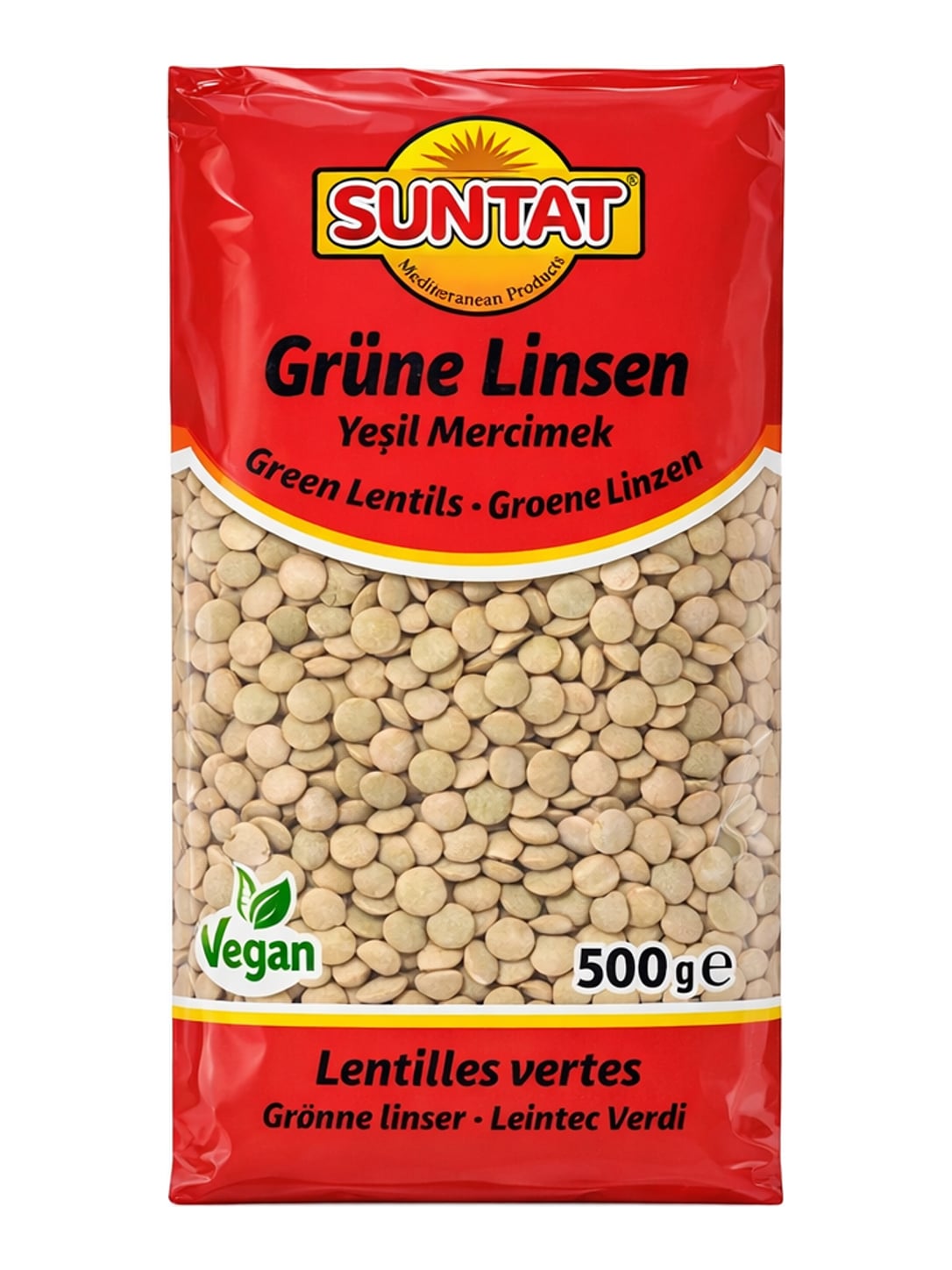 Suntat Grüne Linsen 500 g – Yeşil Mercimek Green Lentils aus Kanada