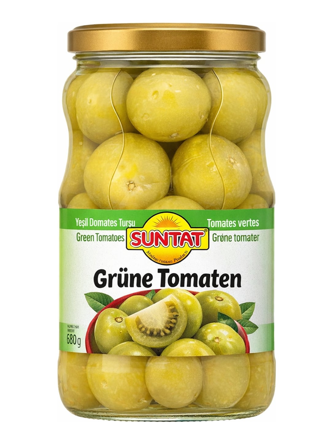 Suntat Grüne Tomaten eingelegt 1650g – Yeşil Domates Turşu türkisches Eingelegtes