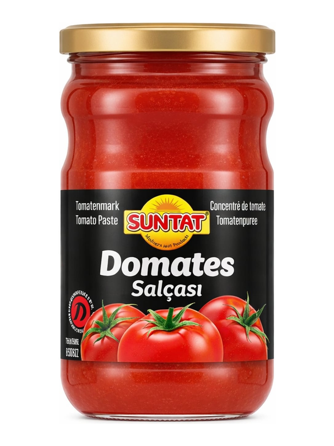 Suntat Domates Salçası 630g – doppelt konzentriertes Tomatenmark ohne Salz
