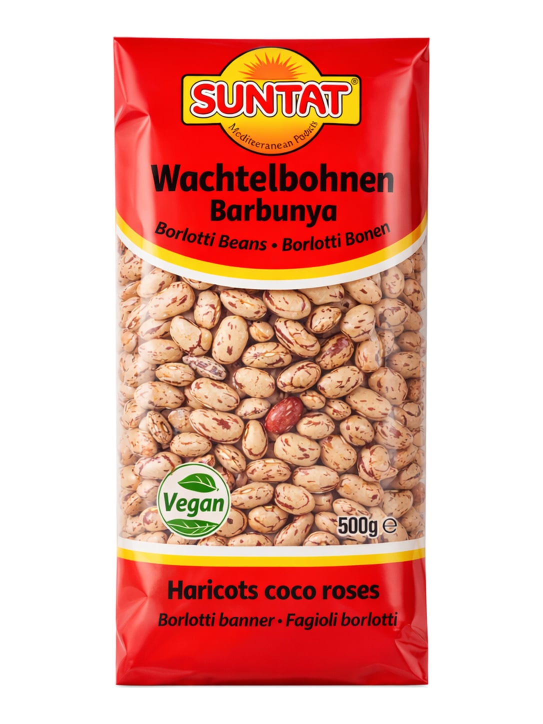 Suntat Wachtelbohnen 500g – Barbunya Borlotti Beans aus Argentinien