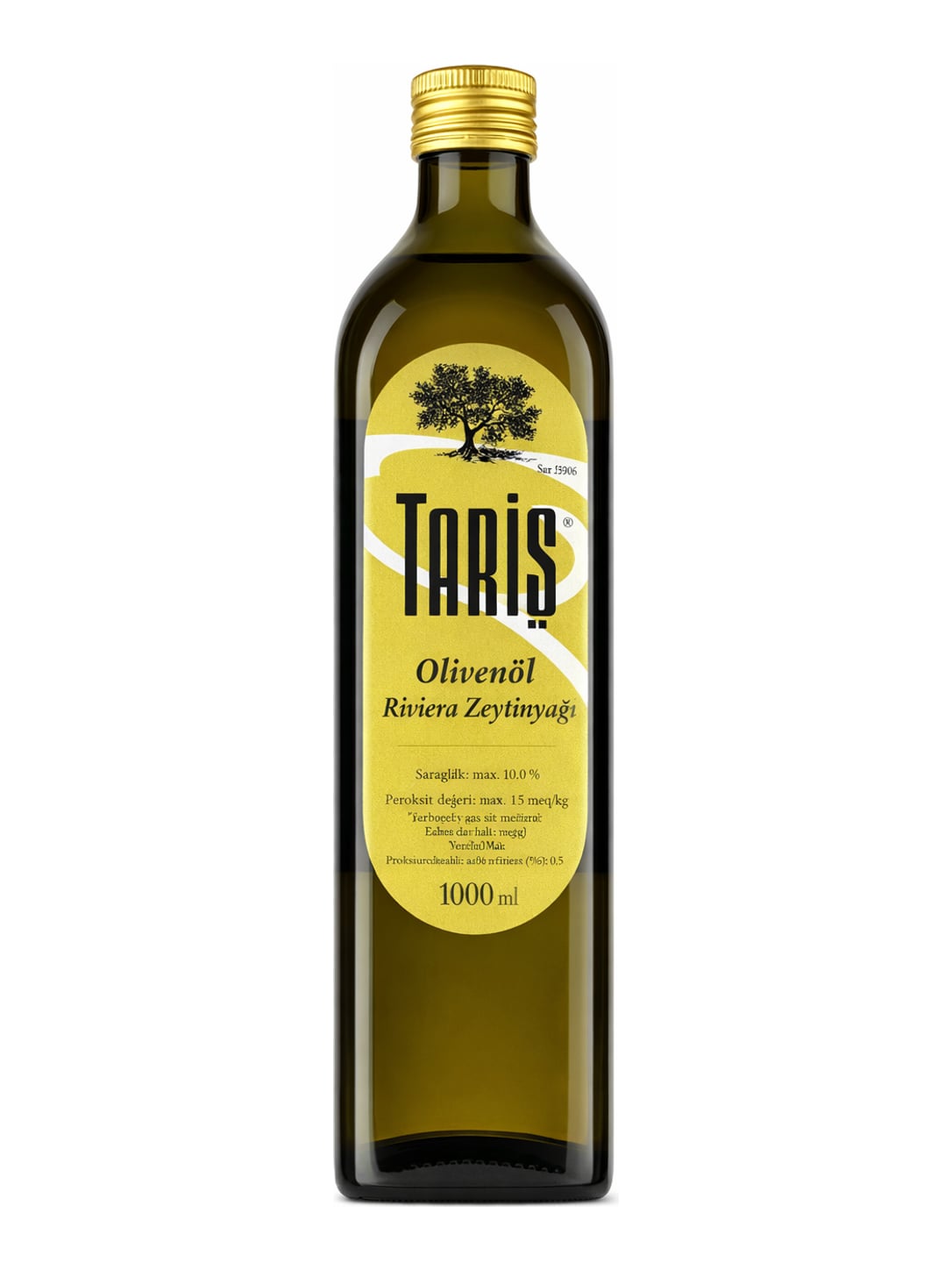 Tariş Olivenöl Riviera Zeytinyağı 1000 ml – mildes türkisches Speiseöl