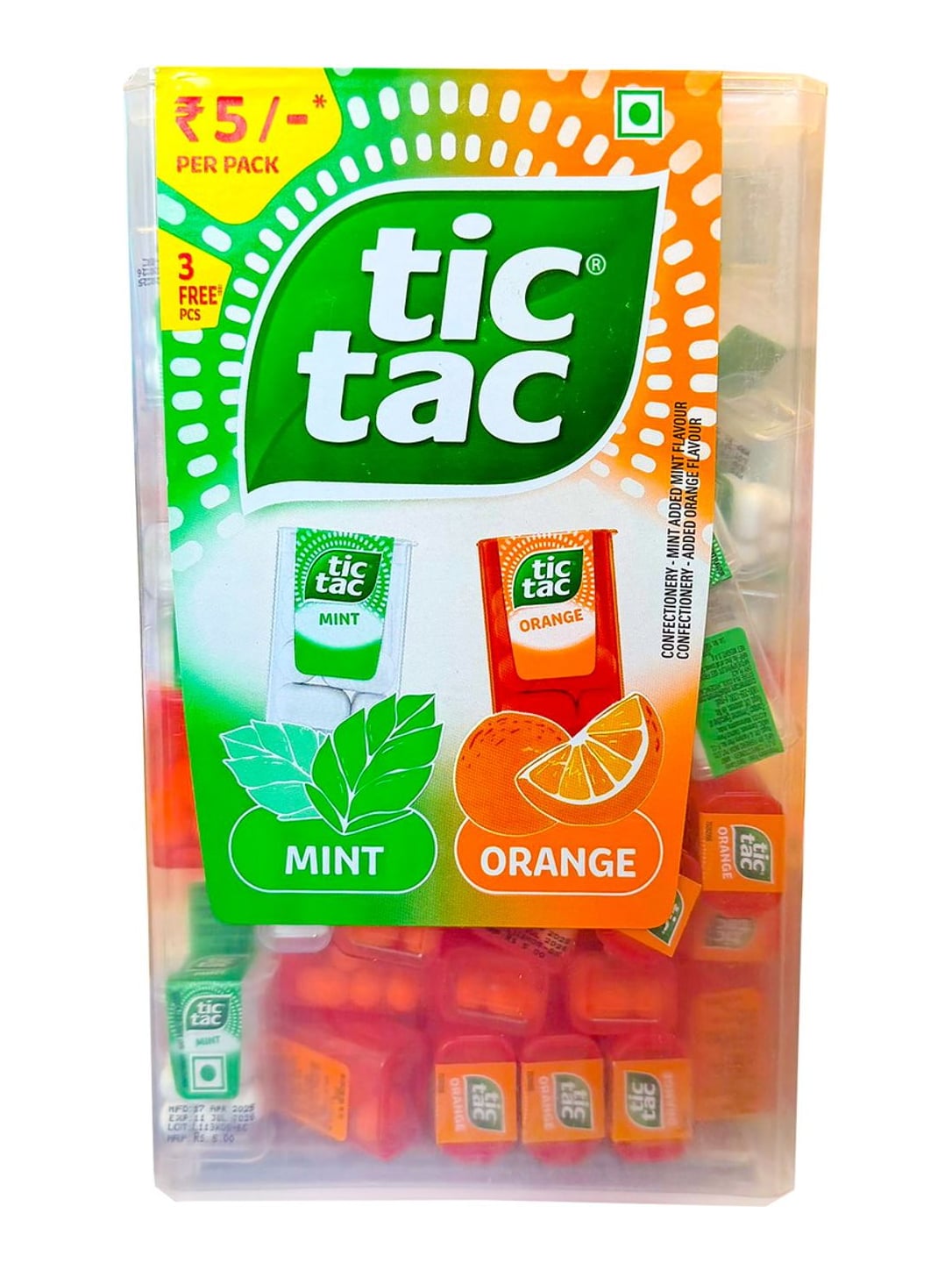 Tic Tac Lilliput Mix Orange Minze 255g – fruchtige Mini-Dragees
