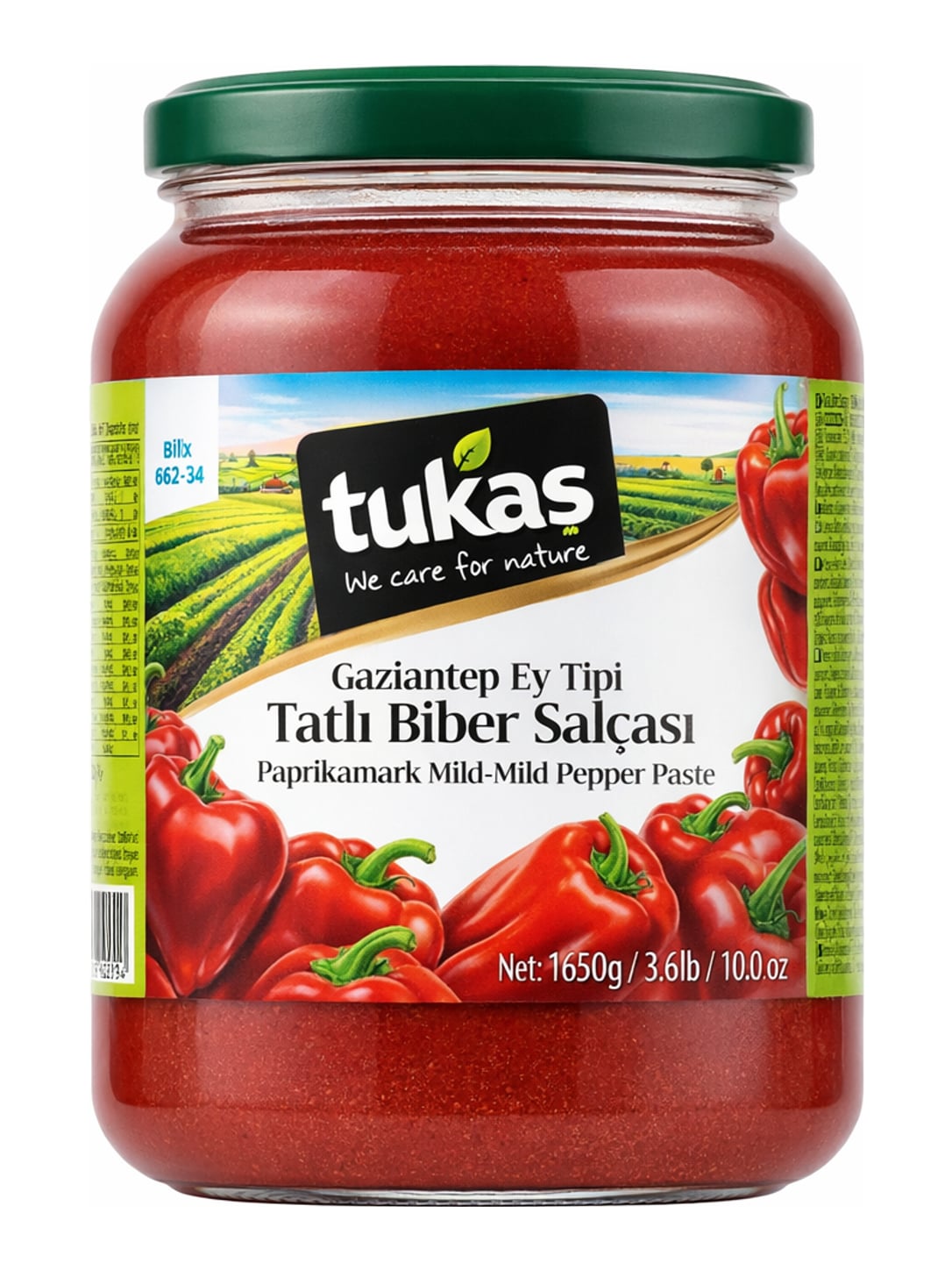 Tukas Gaziantep Milde Paprikamark 1650g – Tatlı Biber Salçası türkische Paprikapaste
