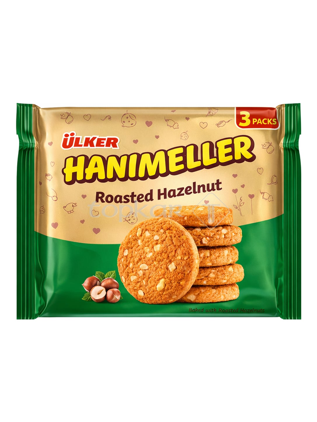Ülker Hanimeller 246g – Fındıklı Bisküvi Kekse mit gerösteten Haselnüssen