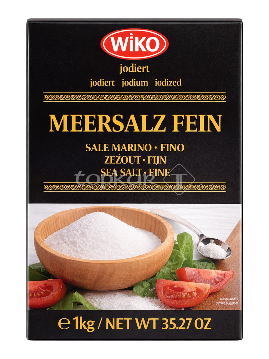 Wiko Meersalz Fein 1 kg – jodiertes Sale Marino Fino feines Speisesalz