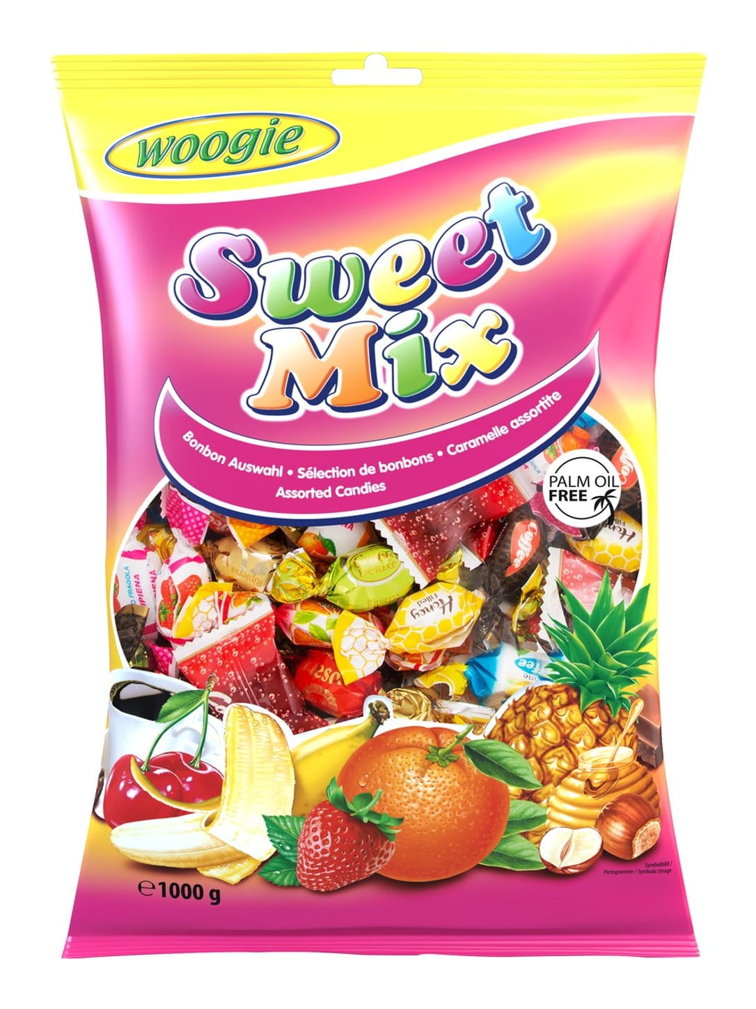 Woogie Bonbons Sweet Mix 1 kg – bunte Bonbon-Mischung Hartbonbons