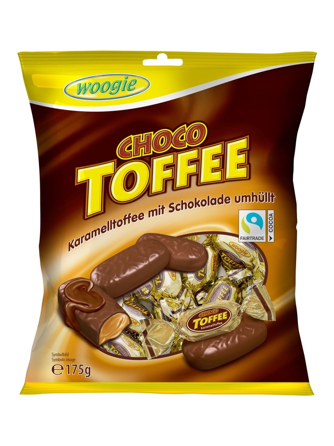 Woogie Karamell Toffee mit Schokolade 175g – Schoko Karamellbonbons