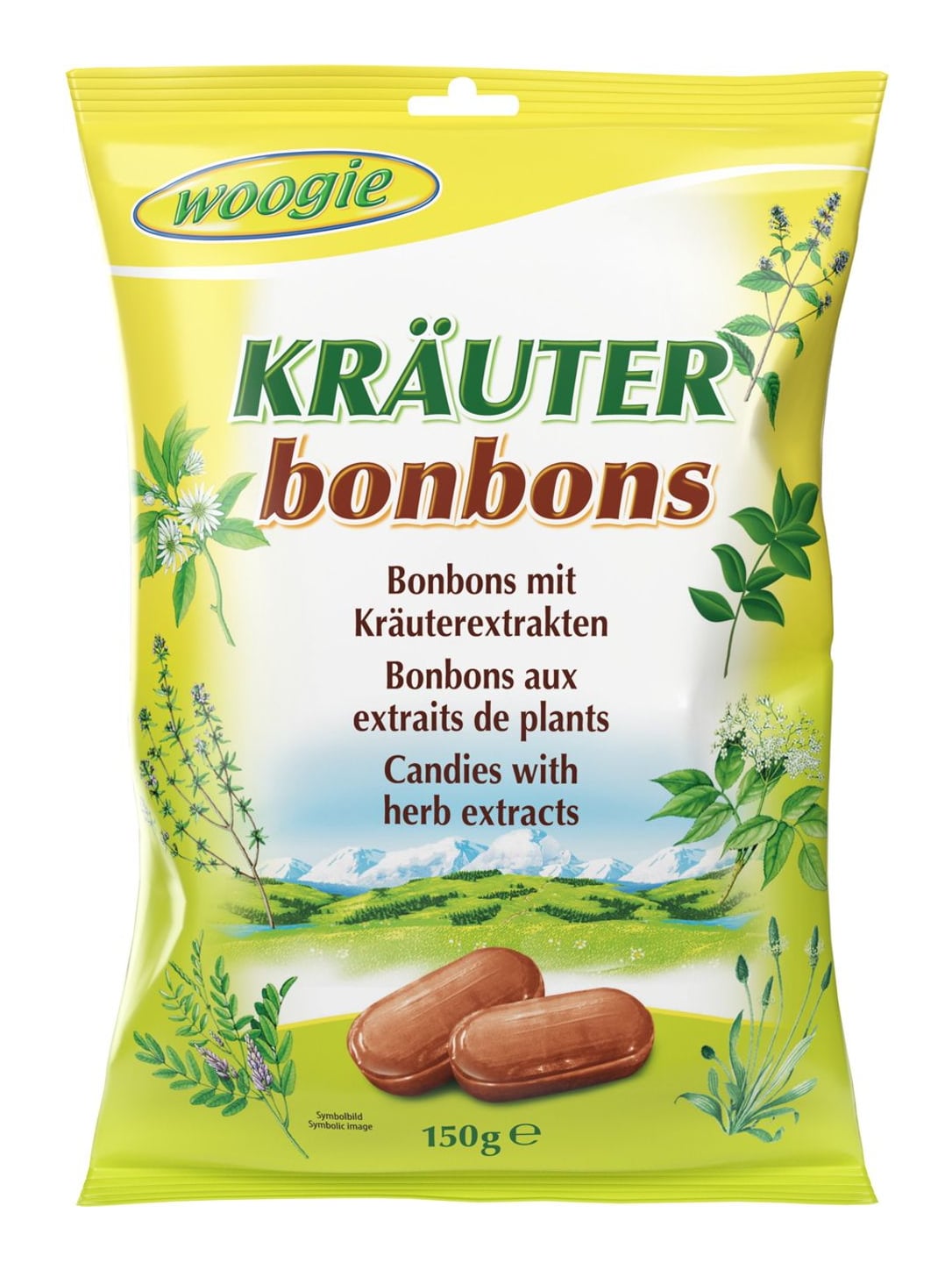 Woogie Kräuterbonbons 150g – Bonbons mit 14 Kräuterextrakten