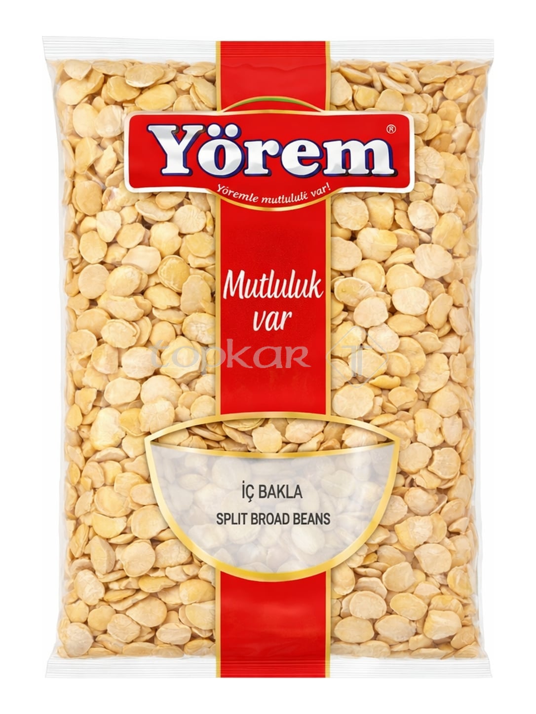 Yörem Geschälte Saubohnen gespalten