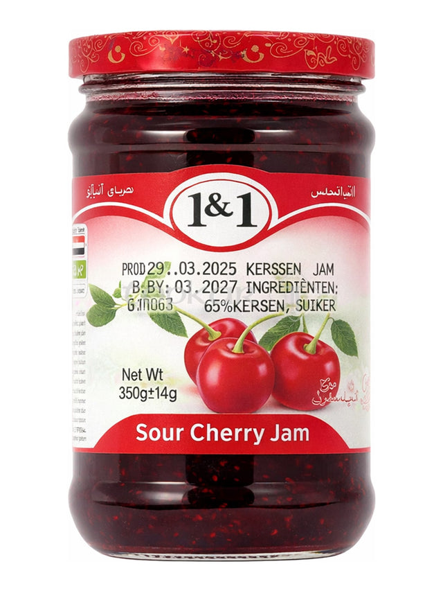 1&1 Sauerkirsch Konfitüre 350 g – Vişne Reçeli Sauerkirsch-Marmelade