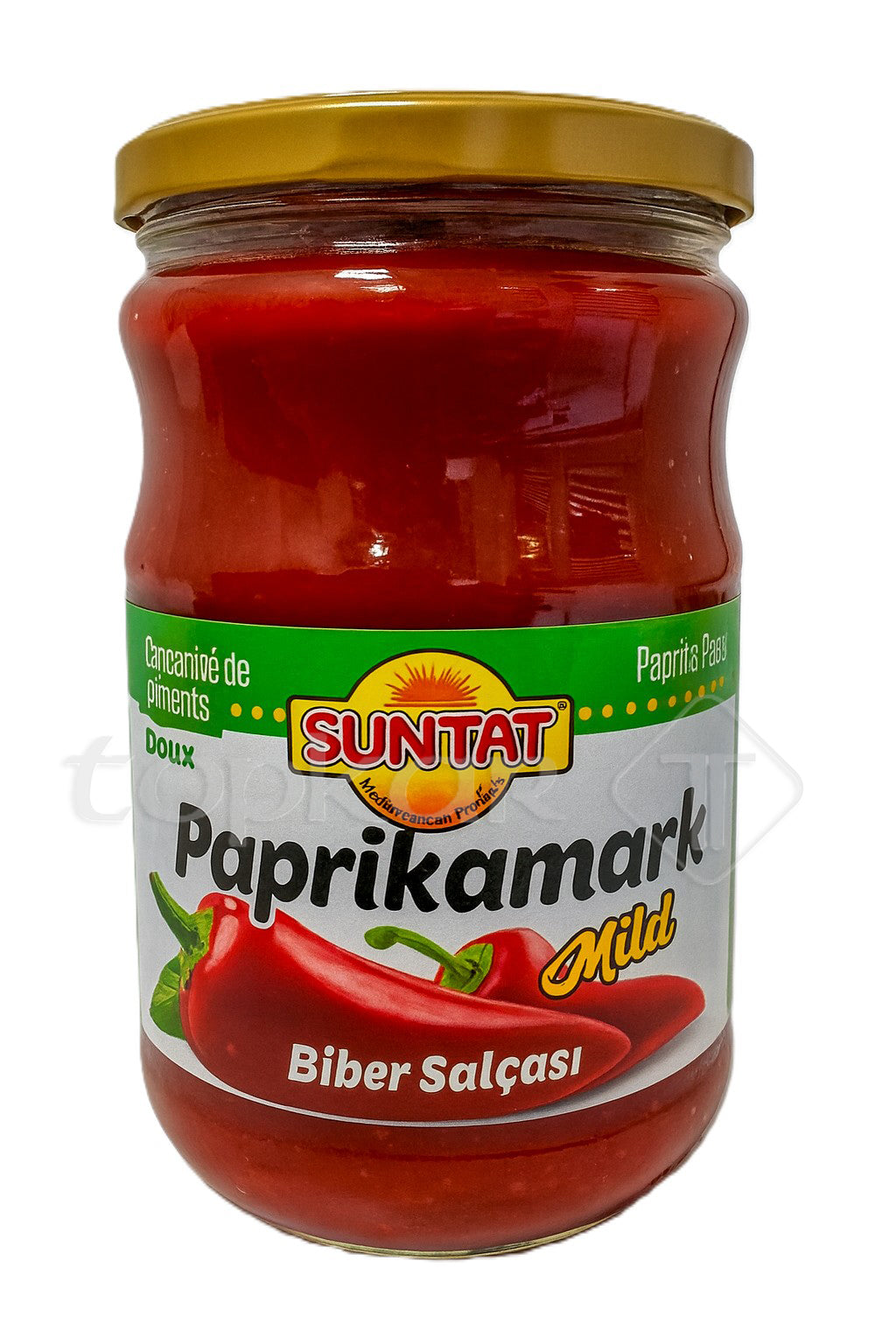 Suntat Paprikamark Mild im Glas mit rotem Paprikapüree und mildem Geschmack für vielfältige Gerichte