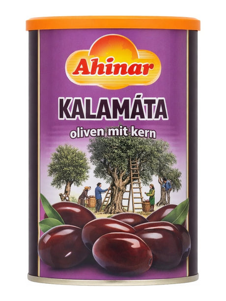 Ahinur Kalamata Oliven mit Kern 800g – Kalamata Zeytin in Lake