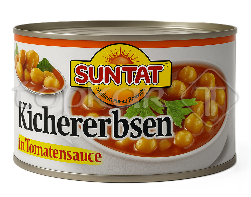 Suntat Kichererbsen in Tomatensauce
