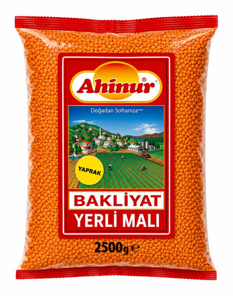 Ahinur Rote Linsen Yaprak 2,5kg – Yaprak Kırmızı Mercimek geschälte rote Linsen