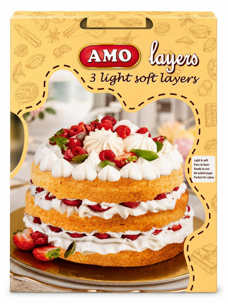Amo Layers Tortenböden 700g – weiche Biskuitböden aus dem Kosovo