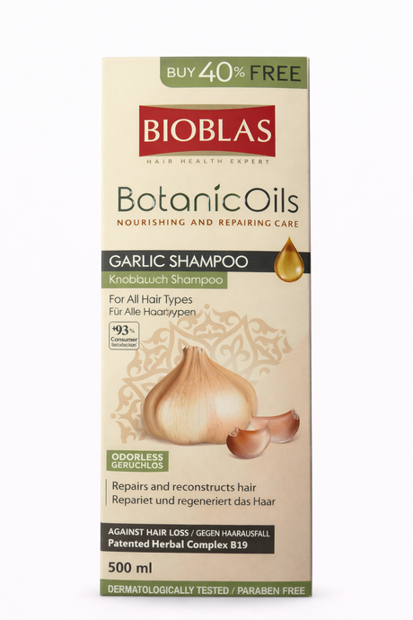 Bioblas BotanicOils Knoblauch Shampoo 500ml – Sarımsak Şampuan gegen Haarausfall