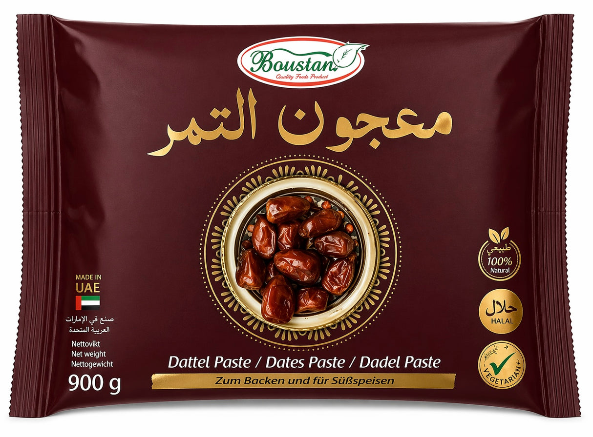 Boustan Dattelpaste 900g – natürliche Datteln entsteint aus den Emiraten Hurma Ezmesi