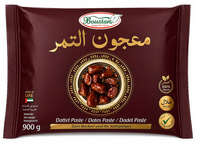Boustan Dattelpaste 900g – natürliche Datteln entsteint aus den Emiraten Hurma Ezmesi