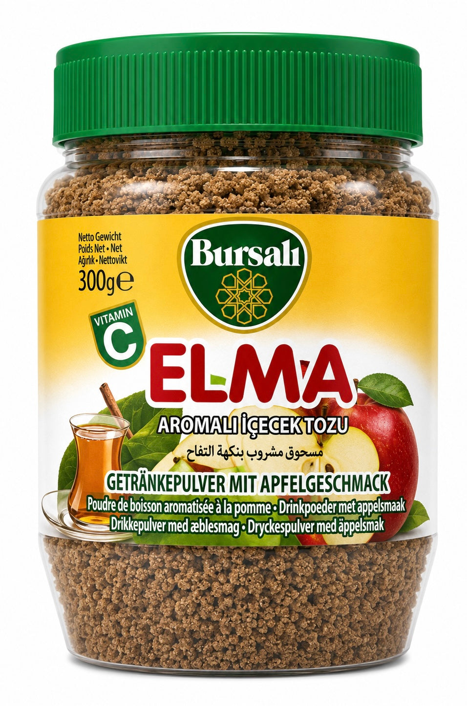 Bursali Apfeltee Pulver 300g – Elma Aromalı İçecek Tozu türkischer Instant-Apfeltee