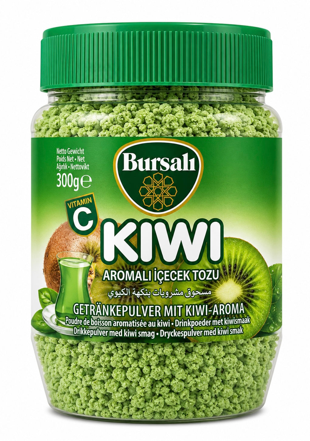 Bursali Kiwi Tee Pulver 300g – Kivi Aromalı İçecek Tozu türkischer Instant-Tee