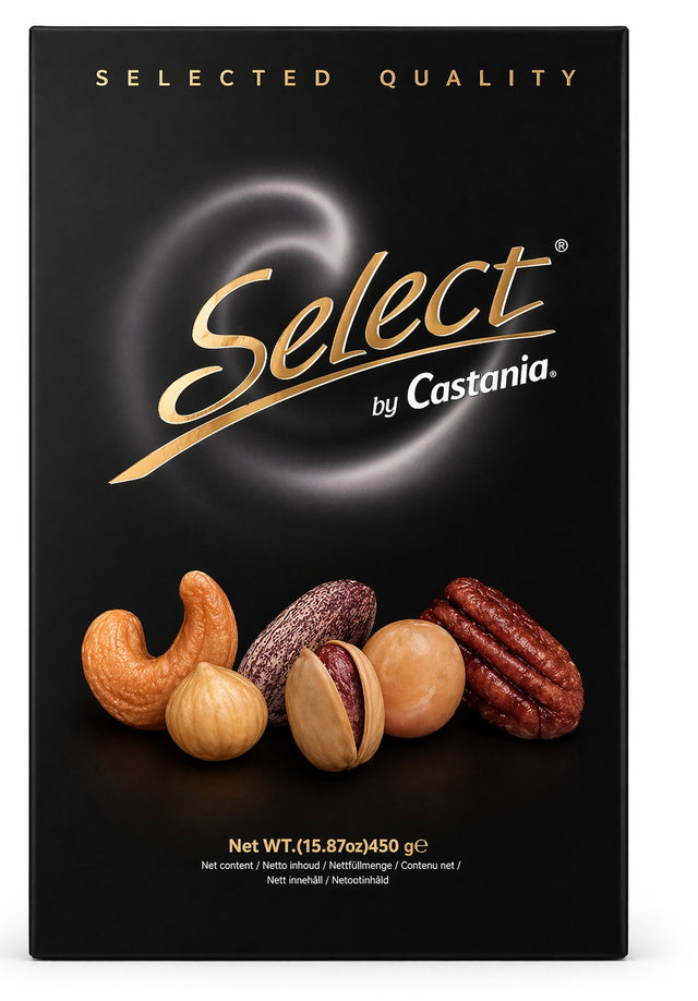 Castania Select 450g – Premium Nussmischung Pistazien Mandeln Cashews Pekannüsse