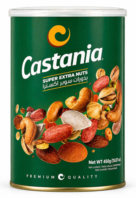 Castania Super Extra Nuts 450g – libanesische Premium-Nussmischung mit BBQ-Aroma