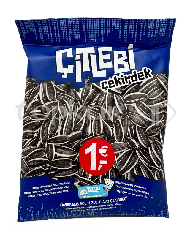Citlebi Sonnenblumenkerne extra gesalzen geröstet und knusprig in praktischer Verpackung