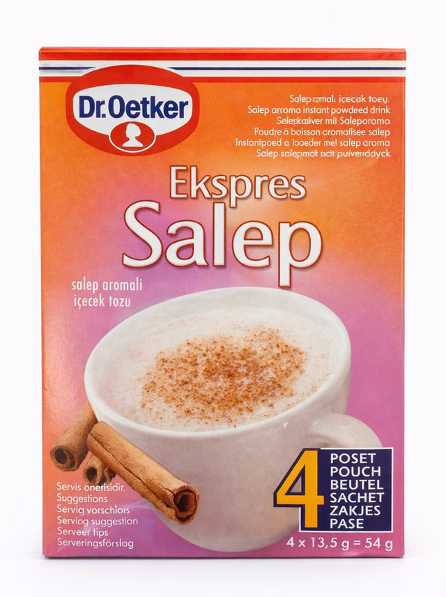 Dr. Oetker Ekspres Salep 54g – Salep Getränkepulver 4 Beutel türkisch