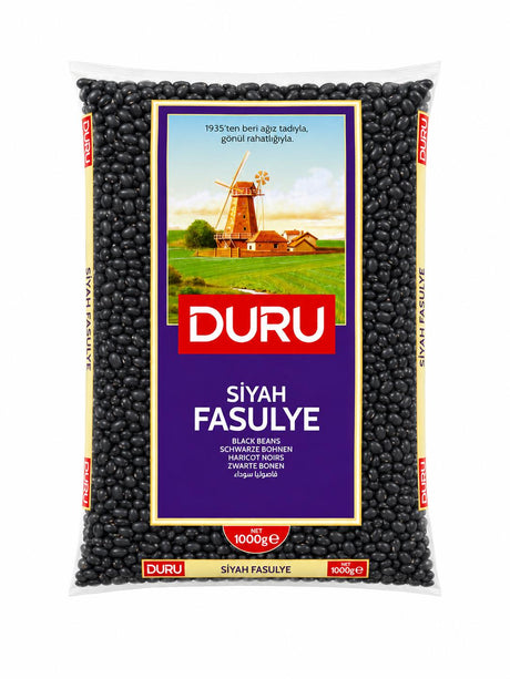 Duru Schwarze Bohnen 1kg – Siyah Fasulye Black Beans
