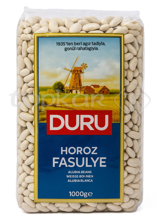 Duru Weiße Bohnen 1000g, getrocknete weiße Bohnen, hochwertig und frisch verpackt