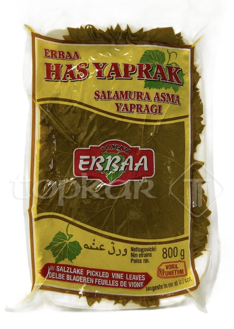 Erbaa Weinblätter in Salzlake, eingelegte Weinblätter, 800 g Packung für vielfältige Zubereitungen